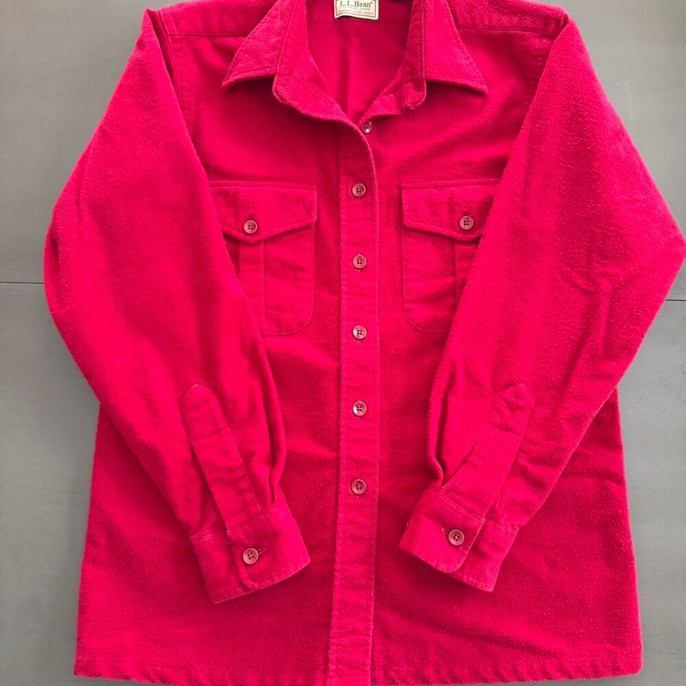 Llbean Women's Red Shirt